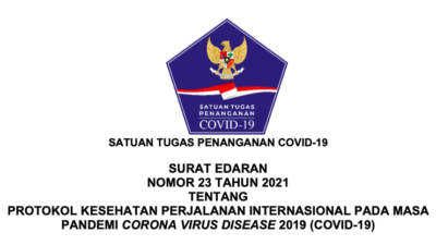 Berlaku Mulai 29 November, Inilah Edaran Satgas COVID-19 tentang Perjalanan Internasional Saat Pandemi