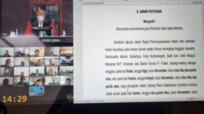 UU Cipta Kerja di Ujung Tanduk