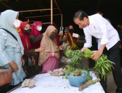 Presiden Serahkan Bantuan Sosial di Pasar Tanjung dan Pasar Bulakamba Brebes