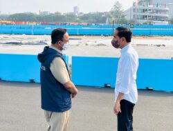 Tinjau Proyek Sirkuit Formula E, Presiden: Trek Balapan Sudah Siap