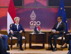 Presiden Jokowi Lakukan Pertemuan Bilateral dengan Presiden Komisi Eropa