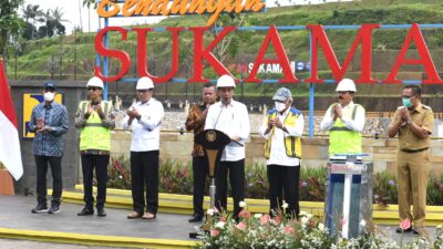 Presiden Joko Widodo Resmikan Bendungan Sukamahi di Kabupaten Bogor