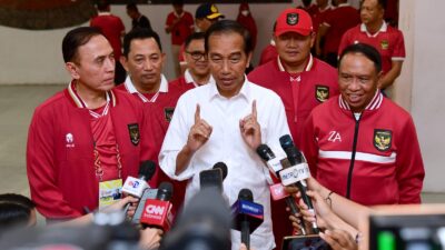 Skor Imbang, Presiden Jokowi Optimistis Timnas Miliki Kesempatan Besar di Semifinal Leg Kedua