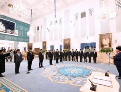 Presiden Prabowo Lantik Kepala Staf Kepresidenan, Kepala Badan Komunikasi Pemerintah, dan Kepala Badan Karantina Indonesia